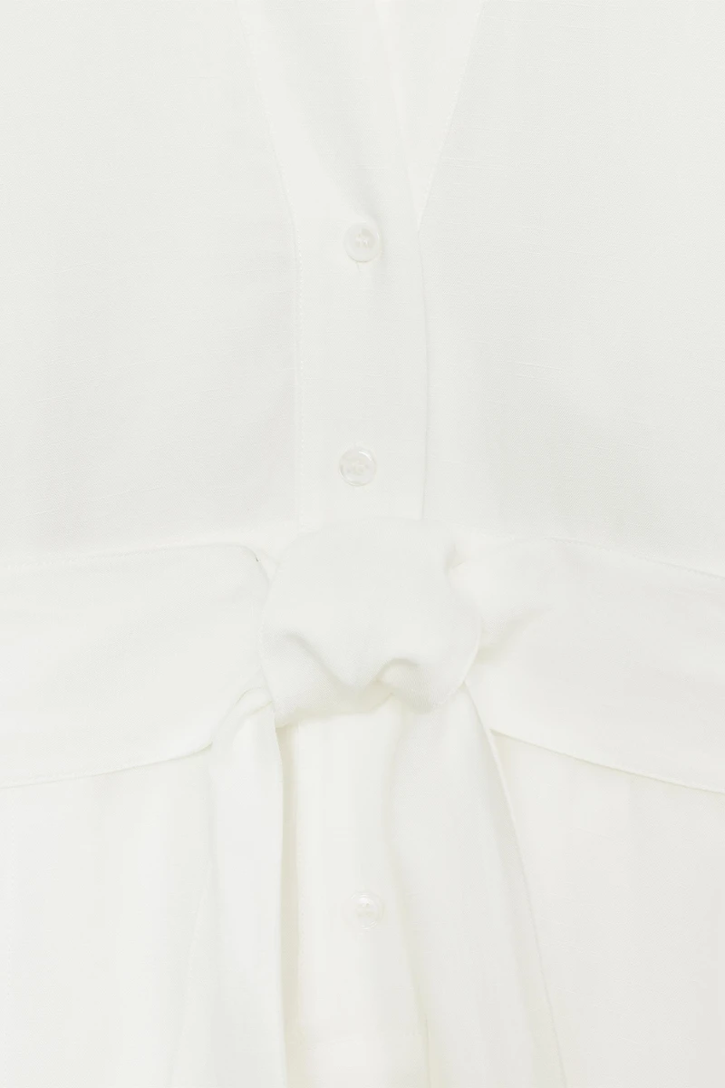 ROBE MI-LONGUE AVEC CEINTURE ZW COLLECTION