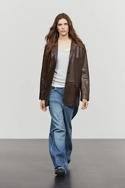 Nappa leather jacket