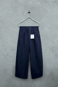 STORIESZ - BAGGY PLEATED PANTS WITH COTTON AND LINEN