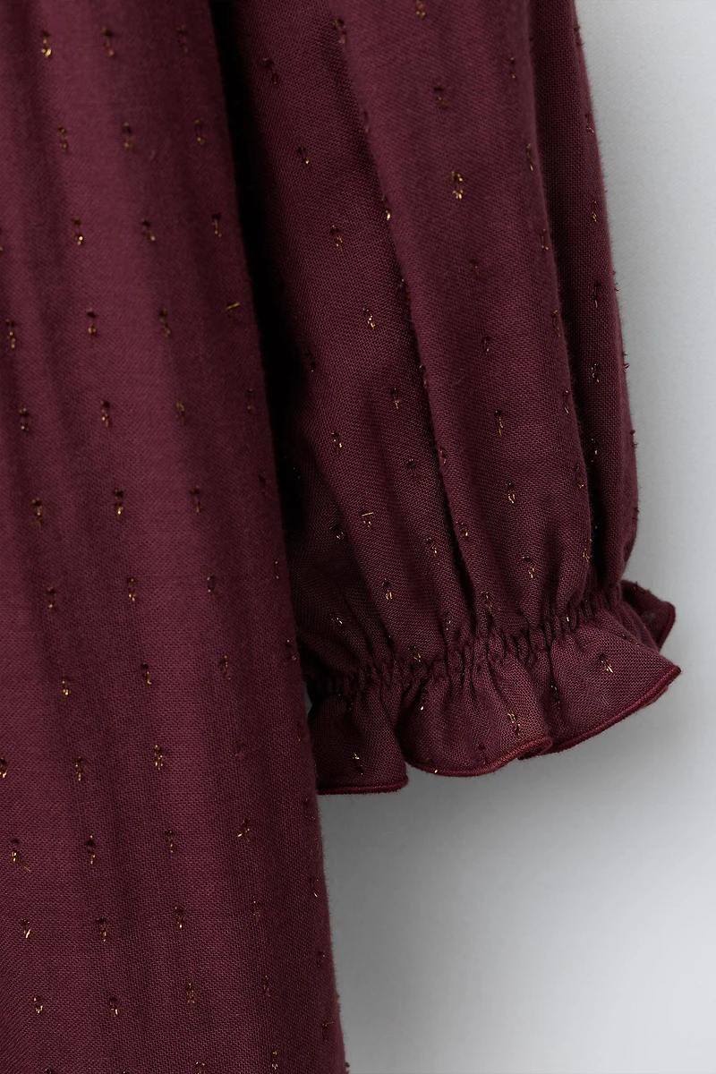 ROBE EN PLUMETIS BRILLANT