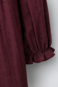 ROBE EN PLUMETIS BRILLANT