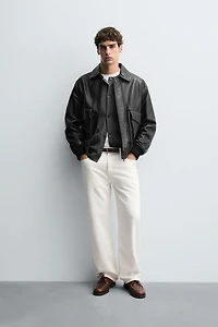 LEATHER POCKET JACKET