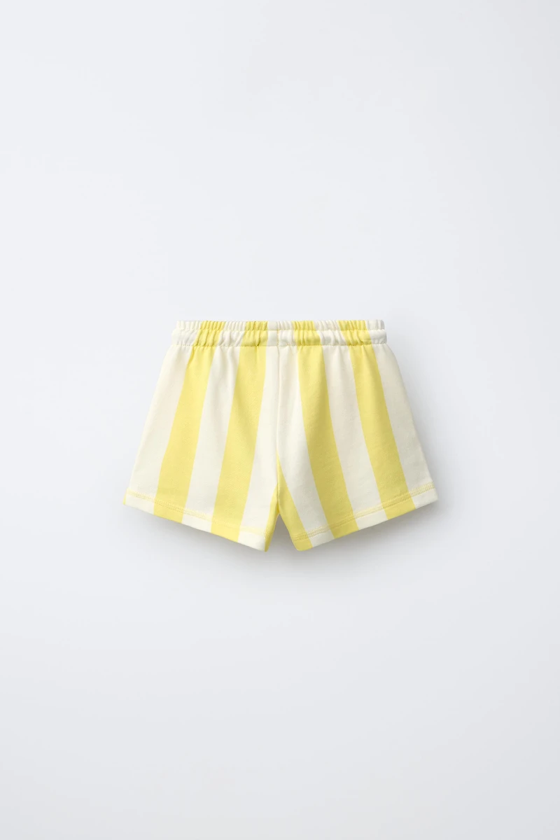 STRIPED PLUSH SHORTS