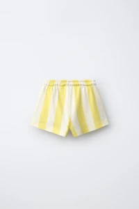 STRIPED PLUSH SHORTS