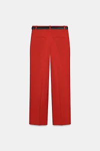 PANTALON DROIT CEINTURÉ