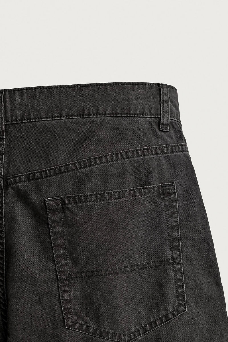 LYOCELL-COTTON STRAIGHT-FIT PANTS