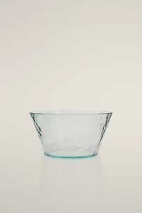 ACRYLIC BOWL WITH RAISED DIAMOND DESIGN