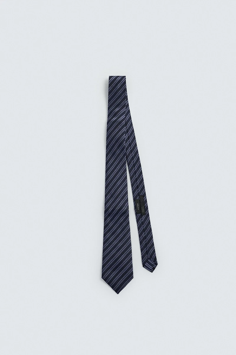 100% SILK STRIPED TIE