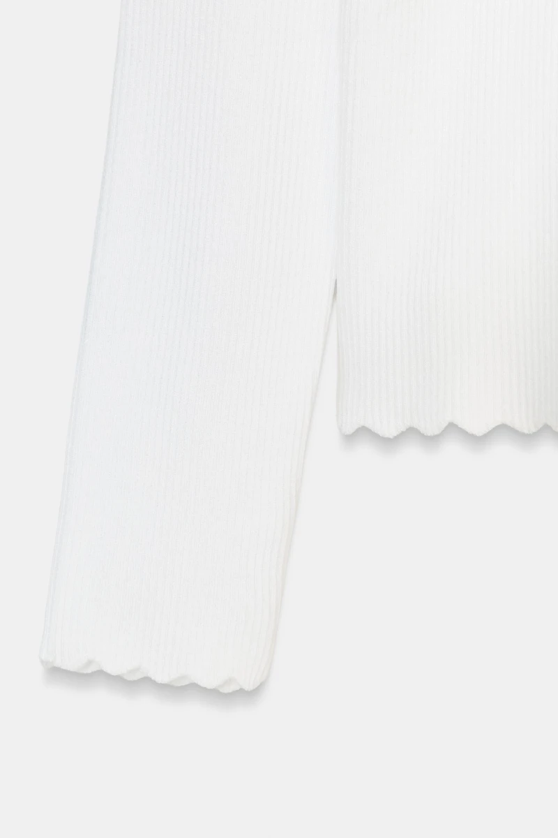 GILET EN MAILLE CÔTELÉE