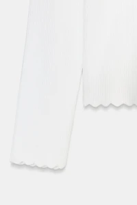 GILET EN MAILLE CÔTELÉE