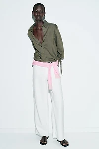 STRIPED SHIRT WITH BOWS