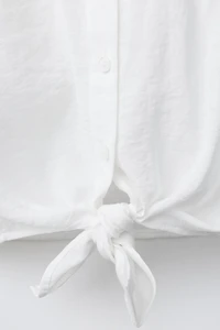 FLOWY KNOTTED SHIRT
