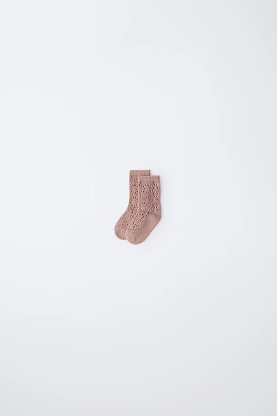 COTTON SILK KNIT SOCKS