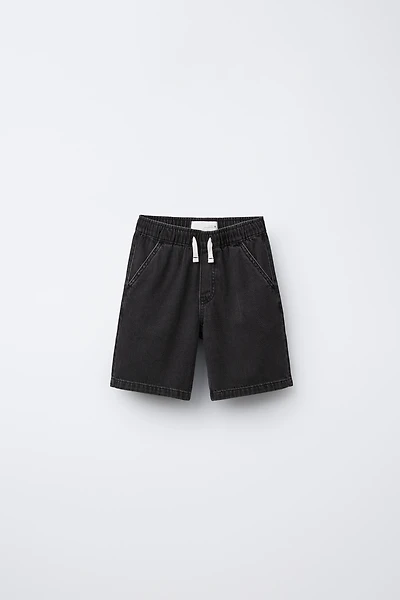 LOOSE DENIM BERMUDA SHORTS