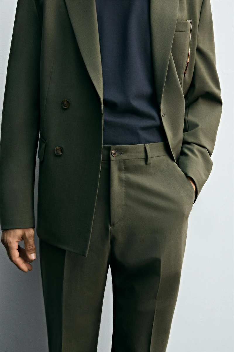 WOOL SUIT PANTS