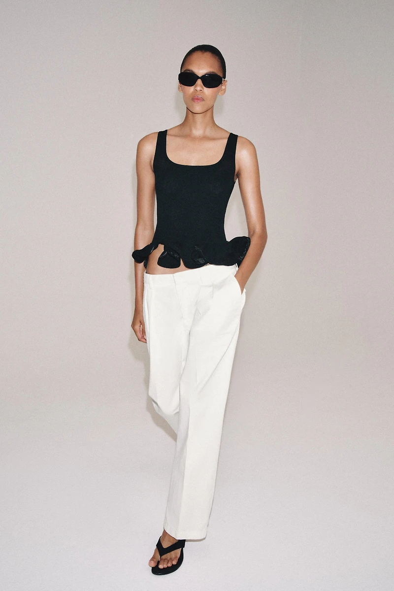 WAVE HEM KNIT TOP