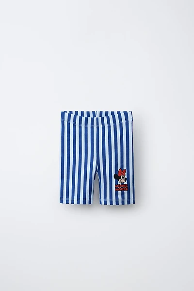 LEGGING CYCLISTE À RAYURES BRODÉ MINNIE MOUSE © DISNEY