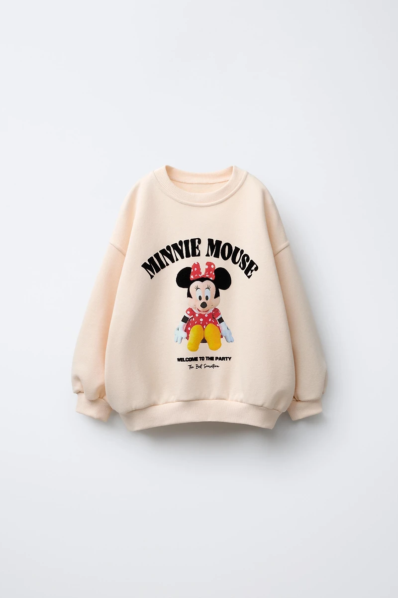 MINNIE MOUSE © DISNEY FLOCK PRINT SWEATSHIRT