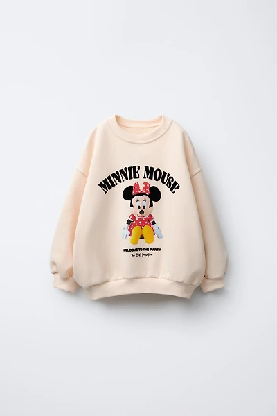 MINNIE MOUSE © DISNEY FLOCK PRINT SWEATSHIRT