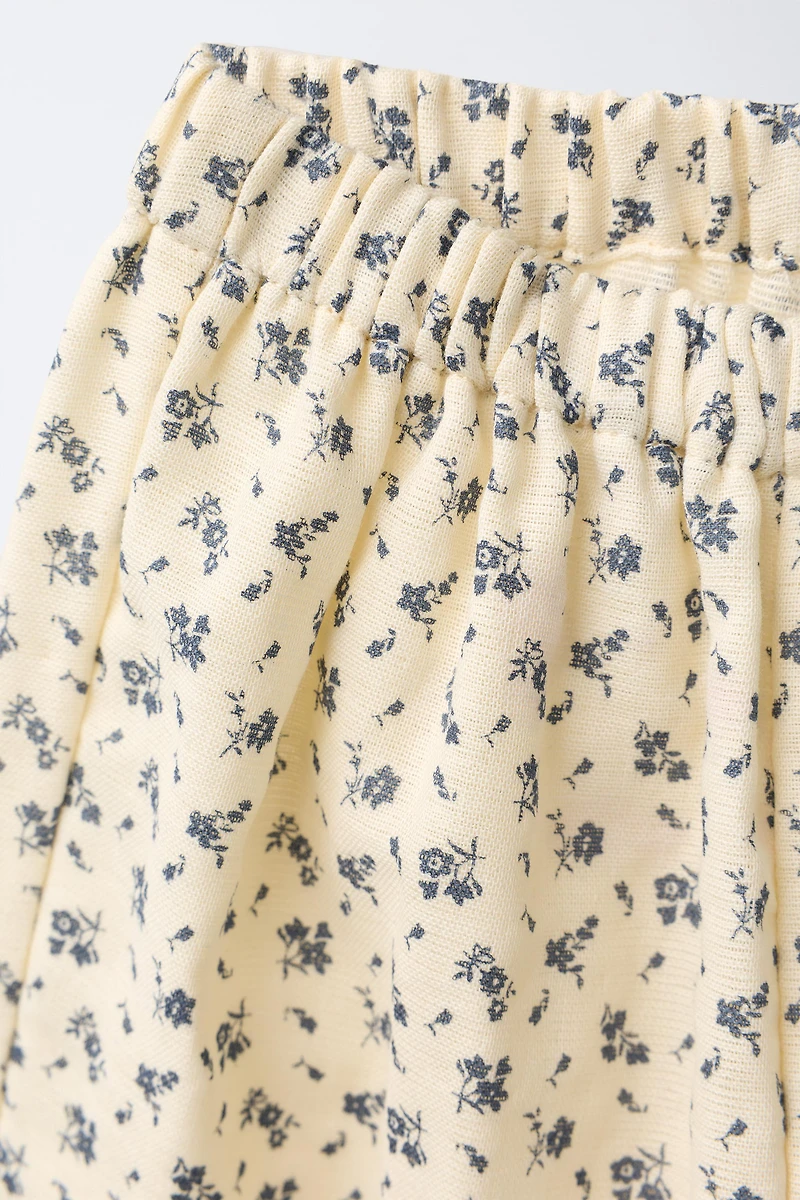 FLORAL BAGGY PANTS