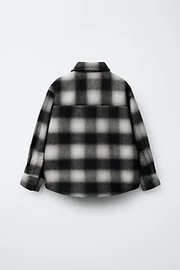 PLAID PADDED OVERSHIRT