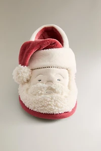 CHILDREN'S SANTA CLAUS CHRISTMAS SLIPPERS
