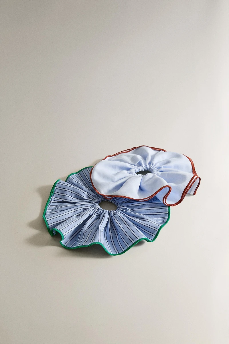 KIDS STRIPED SCRUNCHIE PACK (PACK OF 2)