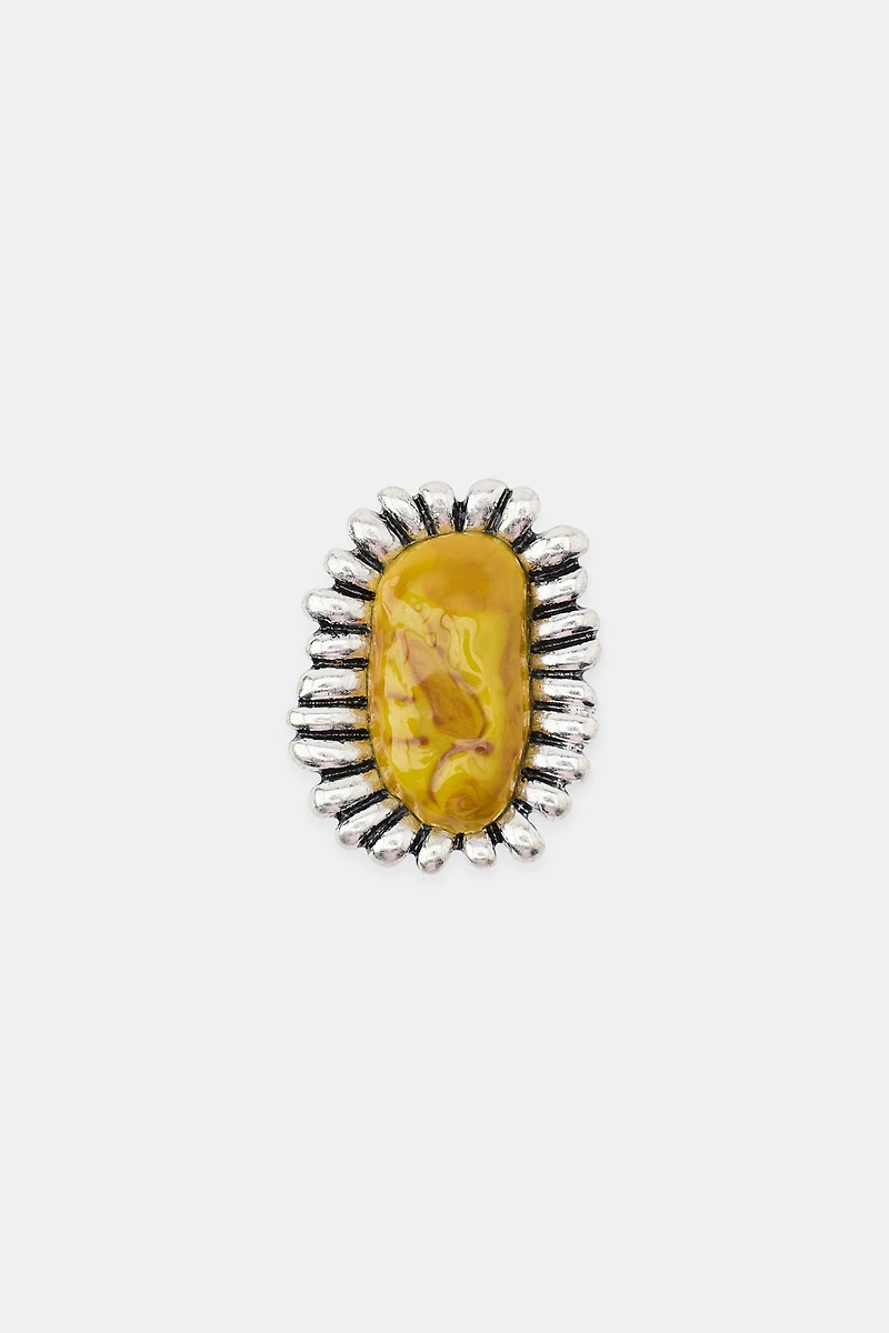 METAL STONE RING