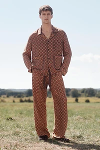 PANTALON IMPRIMÉ 100% SOIE LIMITED EDITION