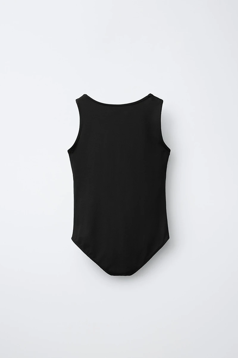 KNOTTED POLYAMIDE BODYSUIT