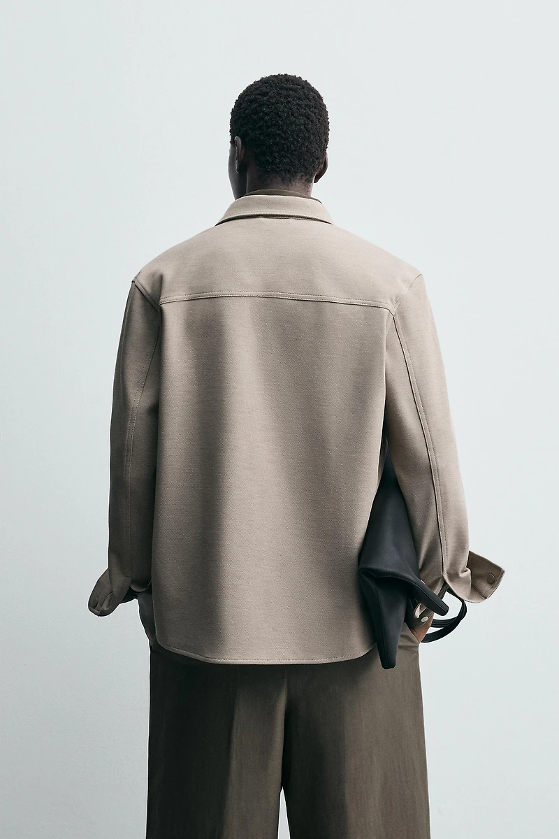COMFORT TEXTURED OVERSHIRT
