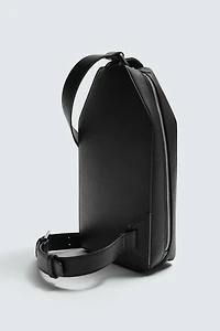 VERTICAL TEXTURED CROSSBODY BAG