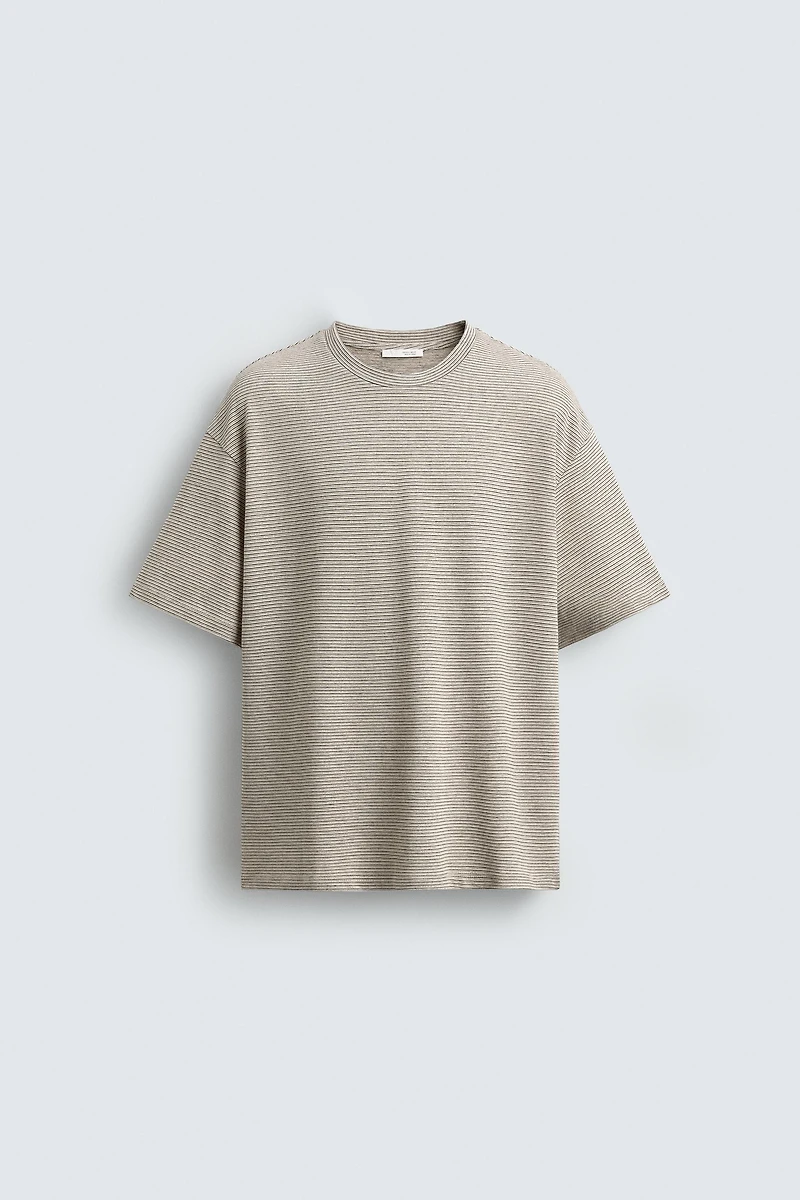 T-SHIRT RELAXED FIT À RAYURES