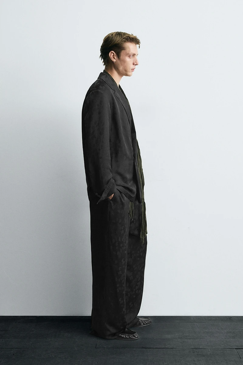 LIMITED EDITION PAISLEY JACQUARD FLOWY SUIT PANTS