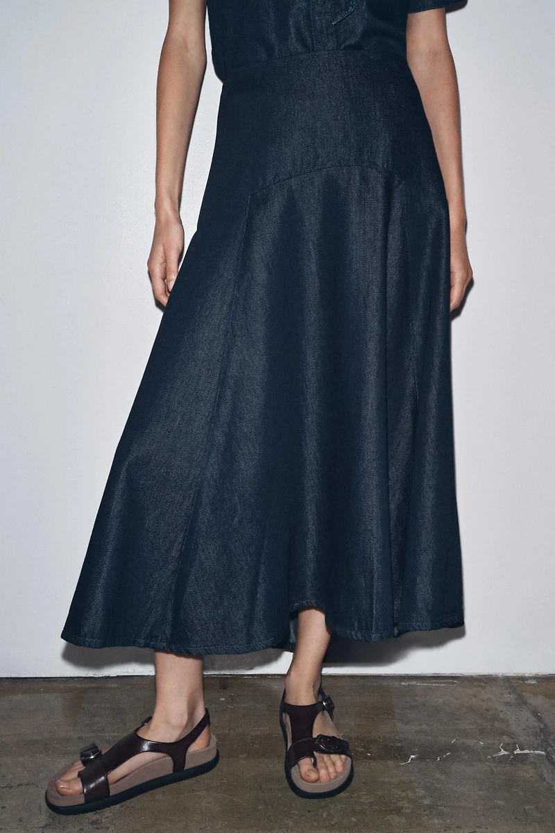 JUPE MIDI EN JEAN ZW COLLECTION