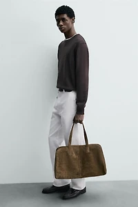 LEATHER TRAVEL BAG M