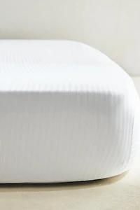 STRIPED COTTON MATTRESS PROTECTOR