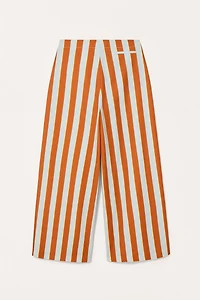 LIMITED EDITION STRIPED WIDE-LEG PANTS