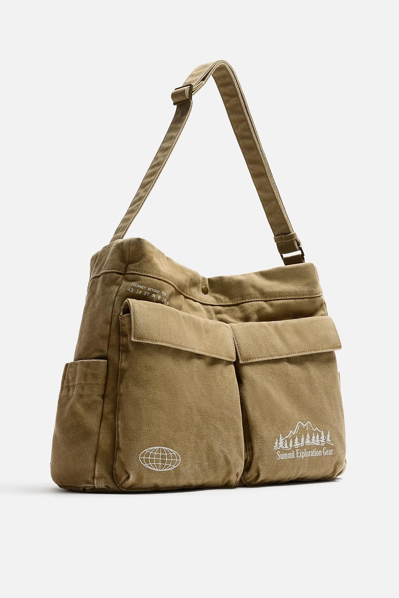 FABRIC SHOULDER BAG
