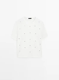 T-shirt oversize avec œillets
