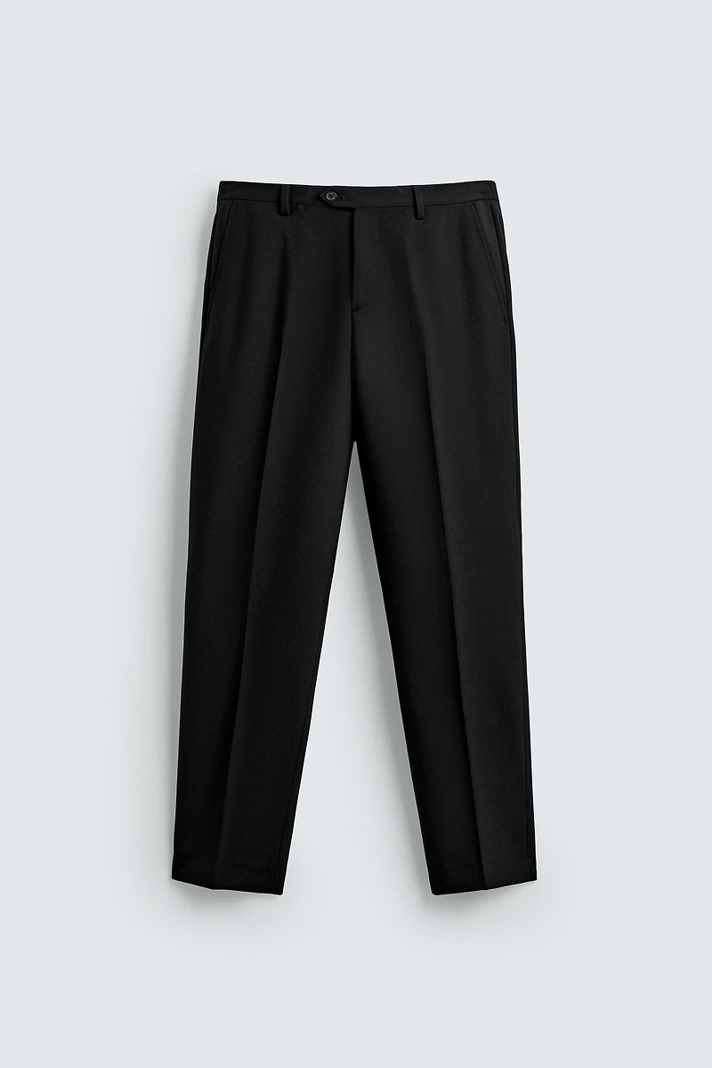 100% WOOL SUIT PANTS