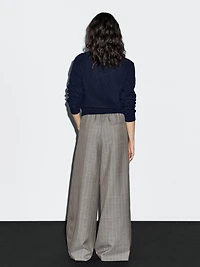 100% wool pinstripe trousers