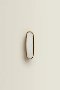 SET OF OVAL MARBLE KNOBS (SET OF 2)