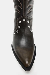 COWBOY STUDDED BOOTS