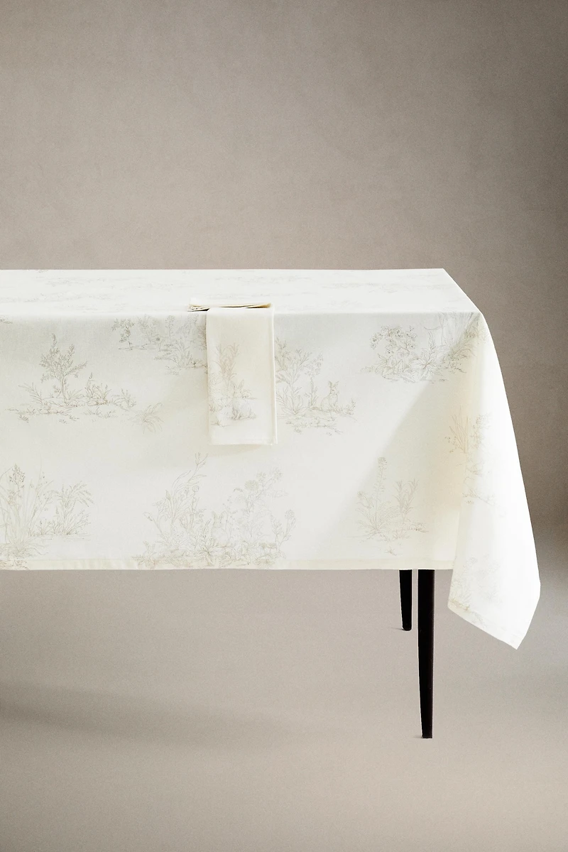 PRINTED COTTON TABLECLOTH