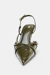 BUCKLED STRAP HEELED SHOES