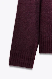 PULL EN MAILLE COL V