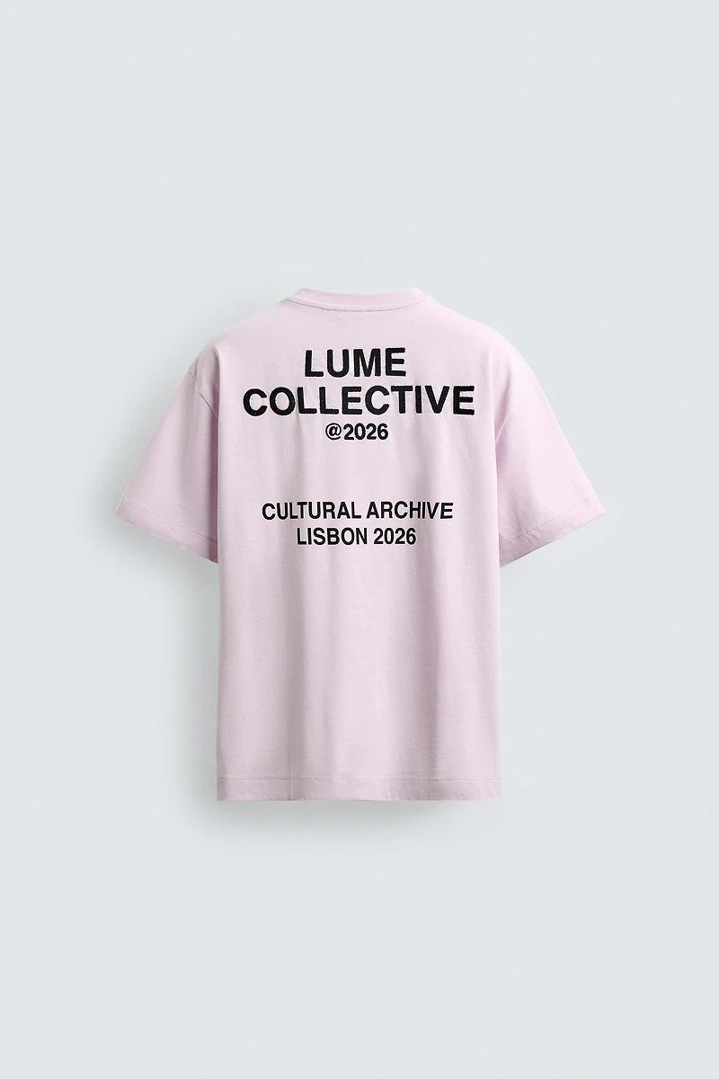 COMBINED EMBROIDERED PRINT T-SHIRT