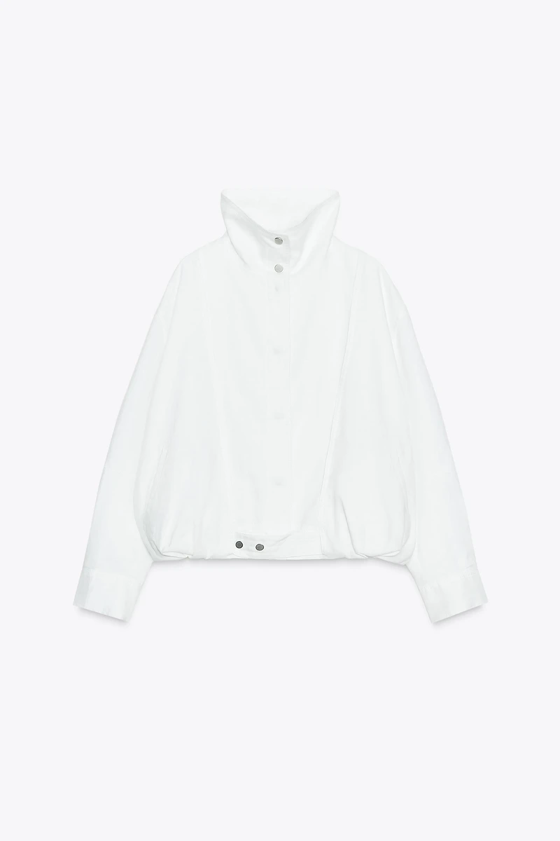 100% LINEN BOMBER JACKET ZW COLLECTION