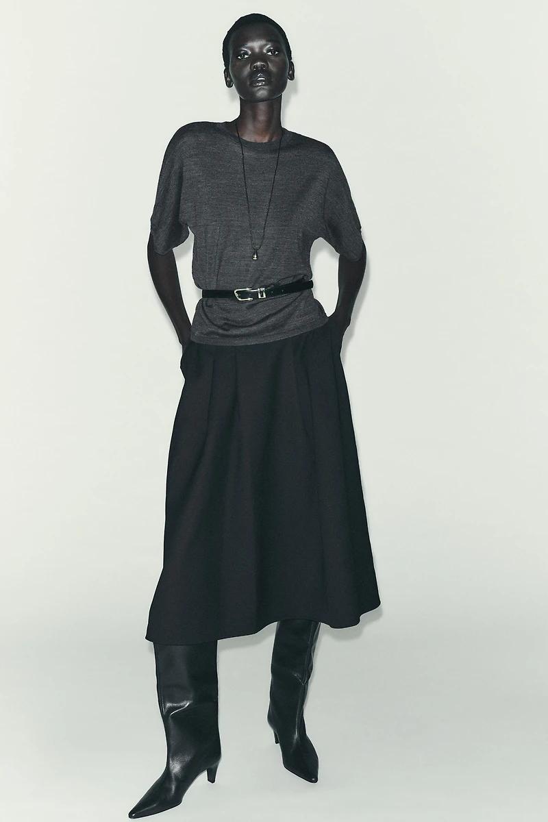 MIDI LAYER SKIRT
